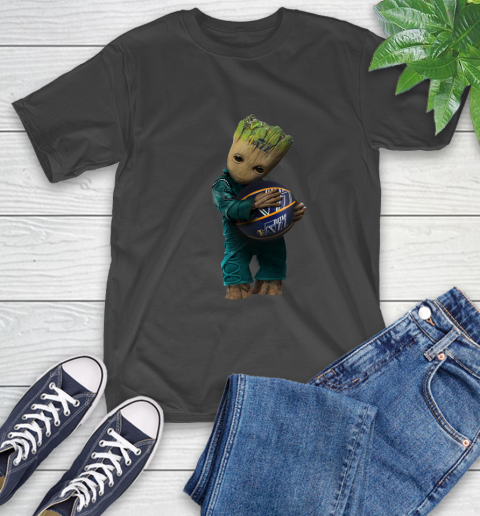 NBA Groot Guardians Of The Galaxy Basketball Sports Utah Jazz T-Shirt 2