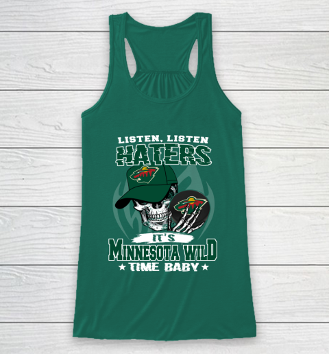 Listen Haters It is WILD Time Baby NHL Racerback Tank 5