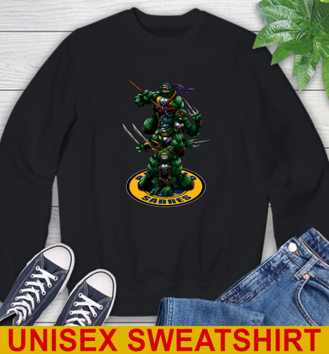 NHL Hockey Buffalo Sabres Teenage Mutant Ninja Turtles Shirt Sweatshirt - Image 3