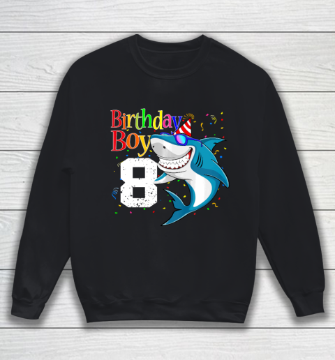 Kids 8th Birthday Boy Shark Shirts 8 Jaw Some Four Tees Boys 8 Years Old Sweatshirt