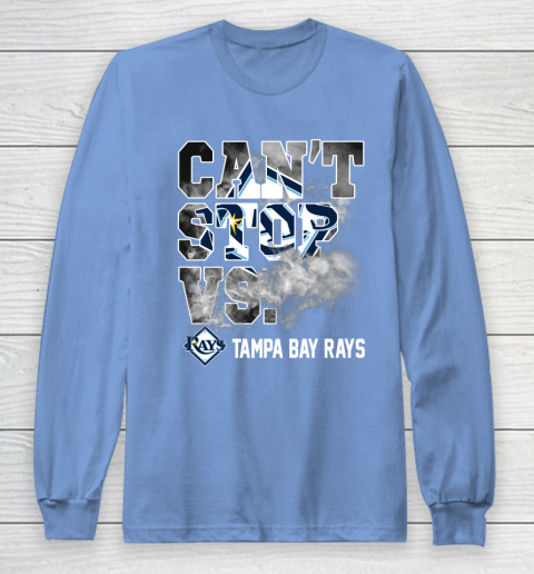 MLB Tampa Bay Rays Baseball Can't Stop Vs Rays Long Sleeve T-Shirt 8