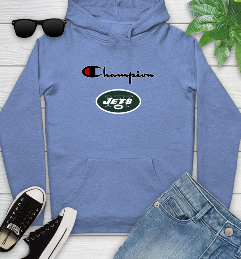 NFL Football New York Jets Champion Shirt Youth Hoodie 9