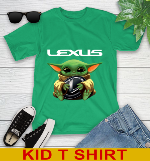 Star Wars Baby Yoda Hugs Lexus Car Shirt 103