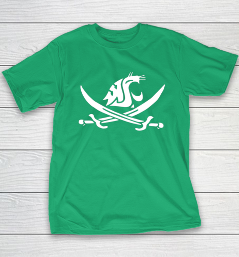 WSU Pirate Shirt Mike Leach WSU Pirate Sword Youth T-Shirt 4