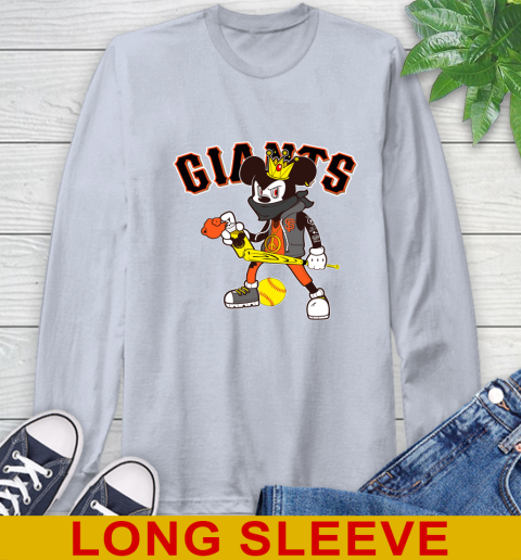 San Francisco Giants MLB Baseball Mickey Peace Sign Sports Long Sleeve T-Shirt 6