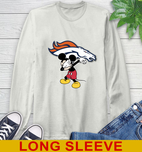 Denver Broncos NFL Football Dabbing Mickey Disney Sports Long Sleeve T-Shirt 12