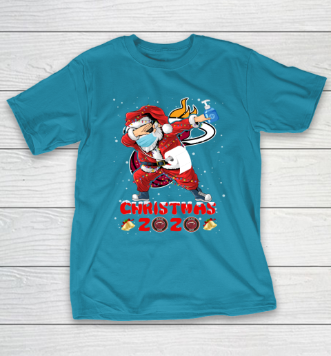Miami Heat Funny Santa Claus Dabbing Christmas 2020 NBA T-Shirt 7