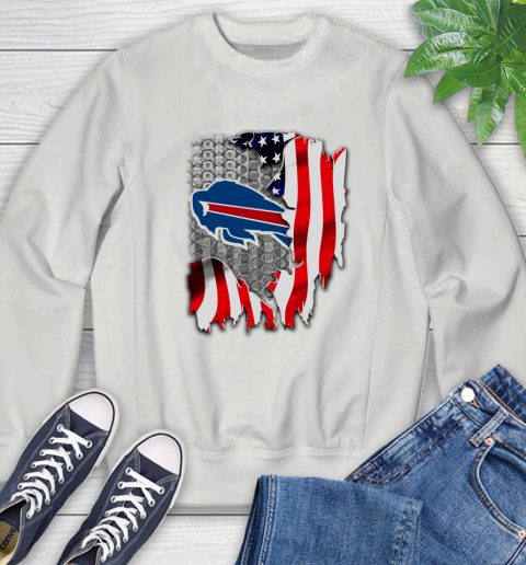 Buffalo Bills NFL Football American Flag Sweatshirt 5