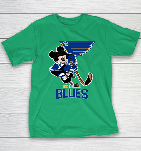 NHL St.Louis Blues Mickey Mouse Disney Hockey Youth T-Shirt 4