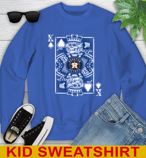 Houston Astros MLB Baseball The King Of Spades Death Cards Shirt Youth Sweatshirt 6