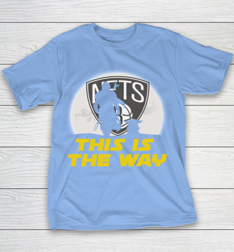 Brooklyn Nets NBA Basketball Star Wars Yoda And Mandalorian This Is The Way Youth T-Shirt 9 Brooklyn Nets NBA Basketball Star Wars Yoda And Mandalorian This Is The Way Youth T-Shirt - Image 9