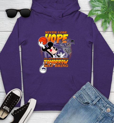 Sacramento Kings NBA Basketball Mickey Disney Never Lose Hope Youth Hoodie 5