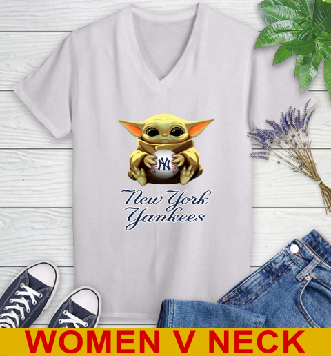 MLB Baseball New York Yankees Star Wars Baby Yoda Shirt 77