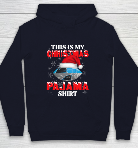 Carolina Panthers This Is My Christmas Pajama Shirt NFL Youth Hoodie 3 Carolina Panthers This Is My Christmas Pajama Shirt NFL Youth Hoodie - Image 3
