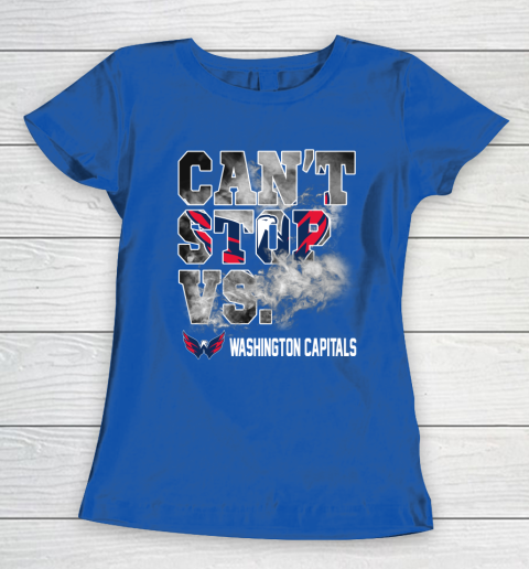 NHL Washington Capitals Hockey Can't Stop Vs Women's T-Shirt 8