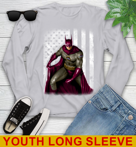 Cleveland Cavaliers NBA Basketball Batman DC American Flag Shirt Youth Long Sleeve 5