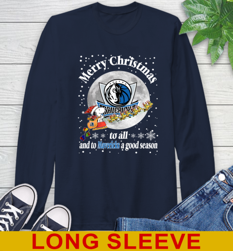 Dallas Mavericks Merry Christmas To All And To Mavericks A Good Season NBA Basketball Sports Long Sleeve T-Shirt 3