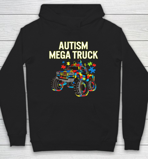 Autism Mega Truck Shirt Monster Truck Autism Awareness Hoodie