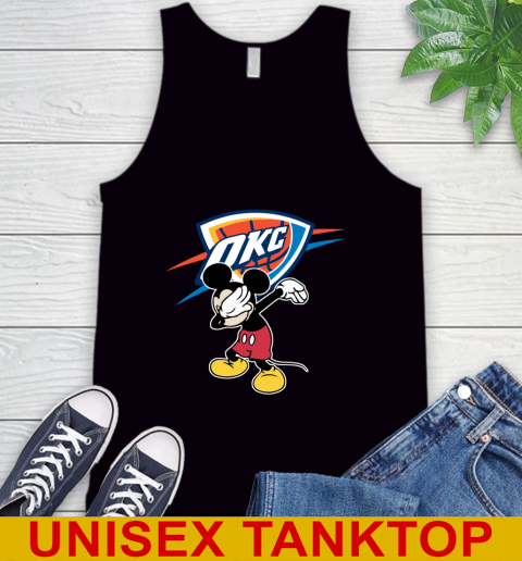 Oklahoma City Thunder NBA Basketball Dabbing Mickey Disney Sports Tank Top 2