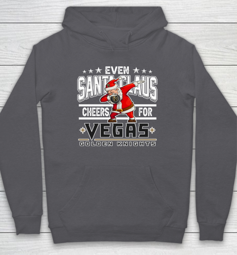 Vegas Golden Knights Even Santa Claus Cheers For Christmas NHL Hoodie 4