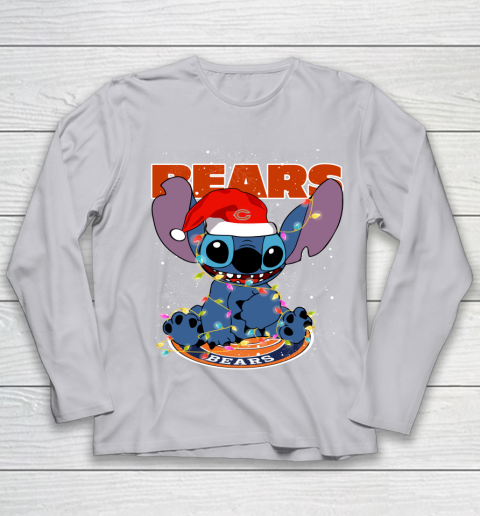 Chicago Bears NFL Football noel stitch Christmas Youth Long Sleeve 3
