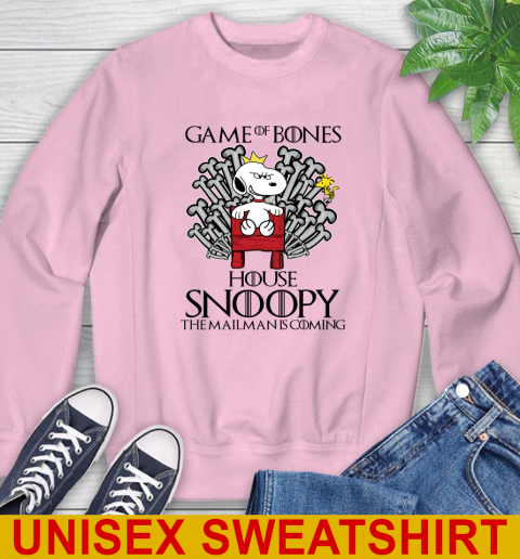 Game of bones house snoopy the mailman is coming tshirt 33