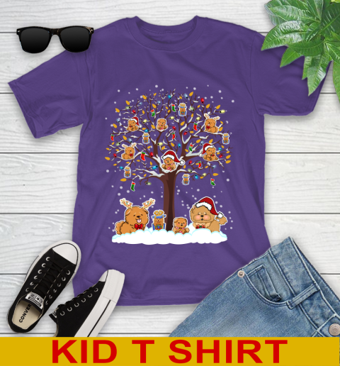 Chow Chow dog pet lover light christmas tree shirt 99