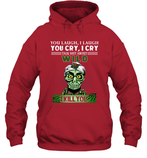 NHL Talk Shit About Minnesota Wild I Kill You Achmed The Dead Terrorist Jeffrey Dunham Hockey qmlzOpCowrn hoodie 23 95 151514 front red