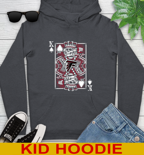 Atlanta Falcons NFL Football The King Of Spades Death Cards Shirt Youth Hoodie 9