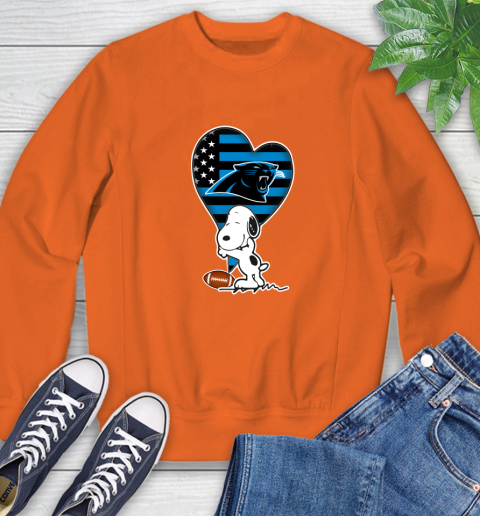 Carolina Panthers NFL Football The Peanuts Movie Adorable Snoopy Sweatshirt 4
