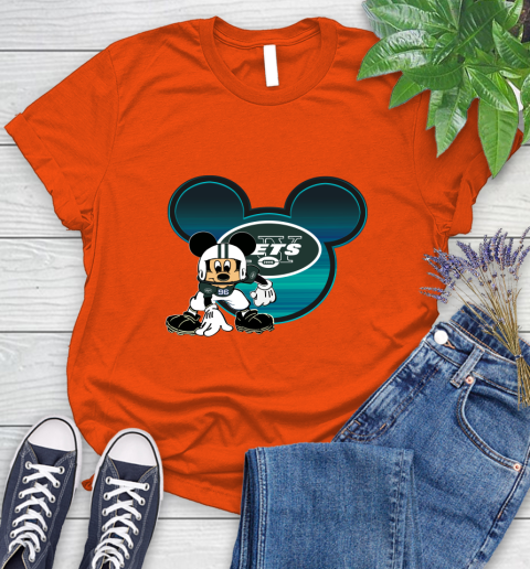 NFL New York Jets Mickey Mouse Disney Football T Shirt Women's T-Shirt 4