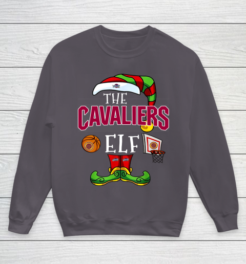 Cleveland Cavaliers Christmas ELF Funny NBA Youth Sweatshirt 5
