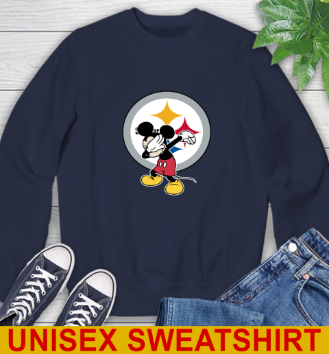 Pittsburgh Steelers NFL Football Dabbing Mickey Disney Sports Sweatshirt 3