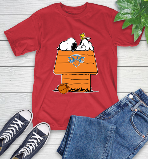 New York Knicks NBA Basketball Snoopy Woodstock The Peanuts Movie T-Shirt 10