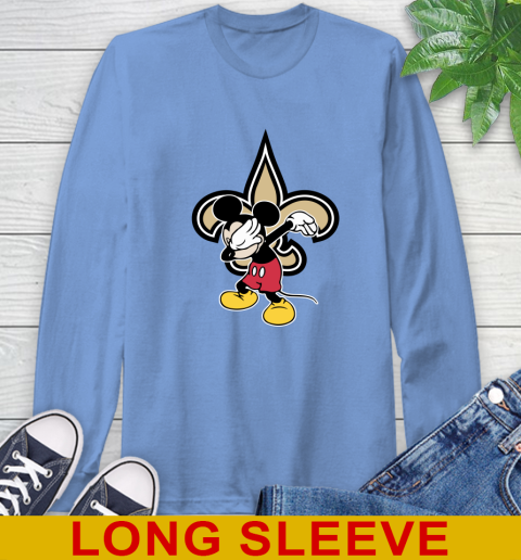 New Orleans Saints NFL Football Dabbing Mickey Disney Sports Long Sleeve T-Shirt 11