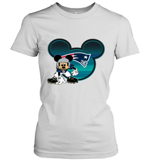 NFL New England Patriots Mickey Mouse Disney Football T Shirt rkZQ2XwVKl4 ladies t shirt 20 95 151514 front white