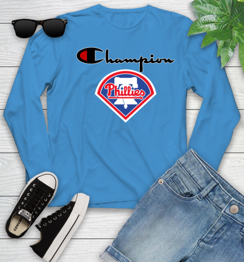 MLB Baseball Philadelphia Phillies Champion Shirt Youth Long Sleeve 5