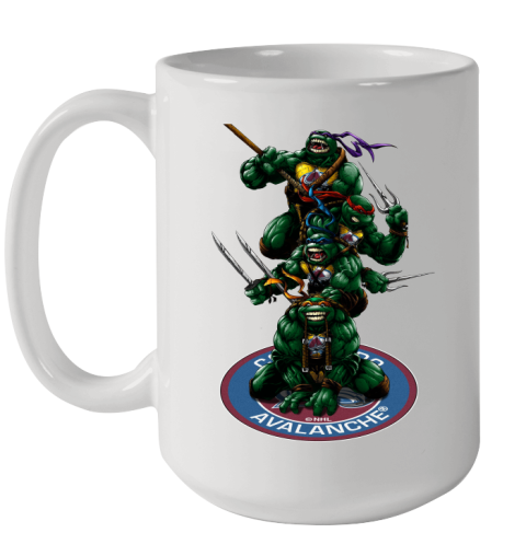 NHL Hockey Colorado Avalanche Teenage Mutant Ninja Turtles Shirt Ceramic Mug 15oz