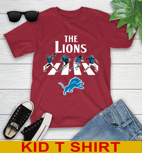 NFL Football Detroit Lions The Beatles Rock Band Shirt Youth T-Shirt 12