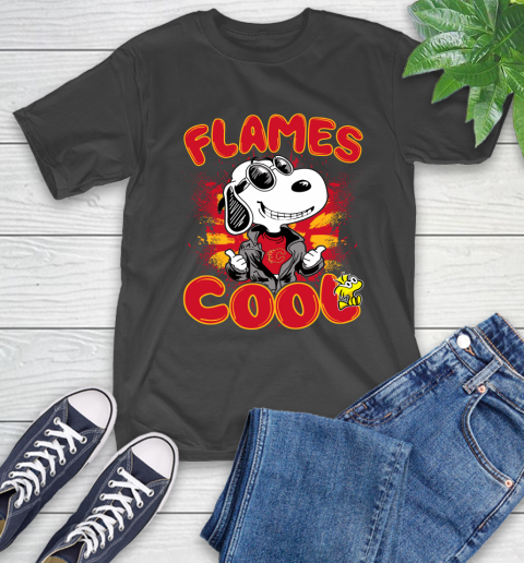 NHL Hockey Calgary Flames Cool Snoopy Shirt T-Shirt