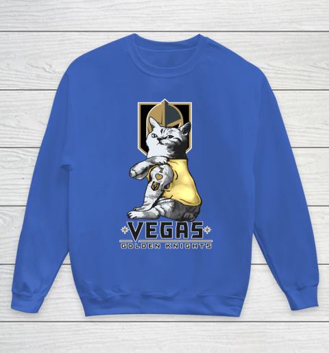 NHL My Cat Loves Vegas Golden Knights Hockey Youth Sweatshirt 6
