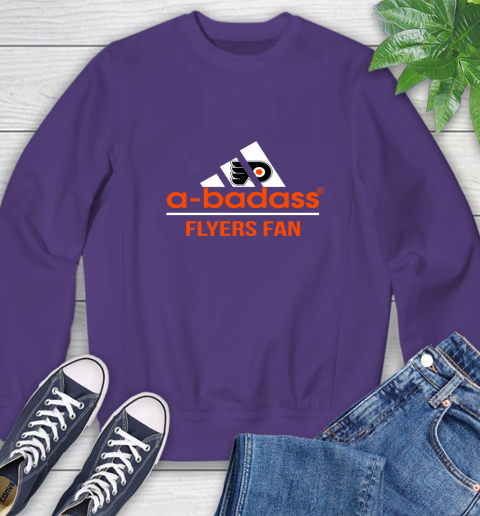 NHL A Badass Philadelphia Flyers Fan Adidas Hockey Sports Sweatshirt 4