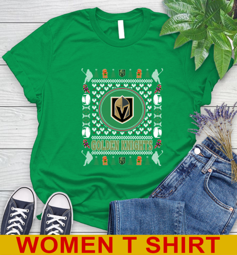 Vegas Golden Knights Merry Christmas NHL Hockey Loyal Fan Women's T-Shirt 7