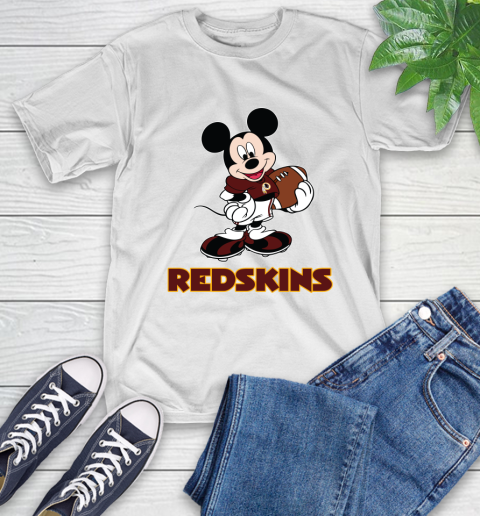 NFL Football Washington Redskins Cheerful Mickey Mouse Shirt T-Shirt 2