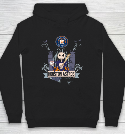 MLB Houston Astros Baseball Jack Skellington Halloween Hoodie