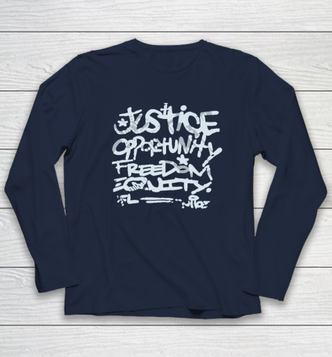 Justice Opportunity Equity Freedom Long Sleeve T-Shirt 2