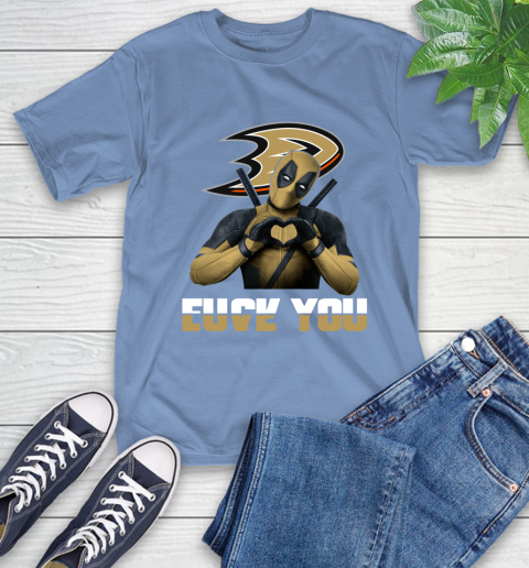 NHL Deadpool Love You Fuck You Hockey Sports T-Shirt 12