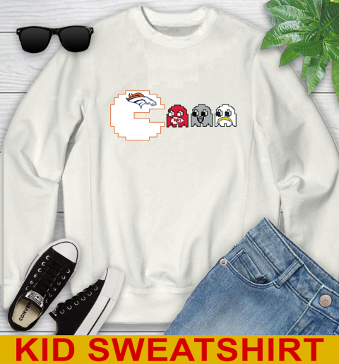 Denver Broncos NFL Football Pac Man Champion Youth Sweatshirt