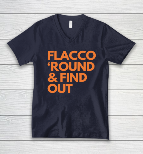 Flacco 'Round And Find Out V-Neck T-Shirt 2