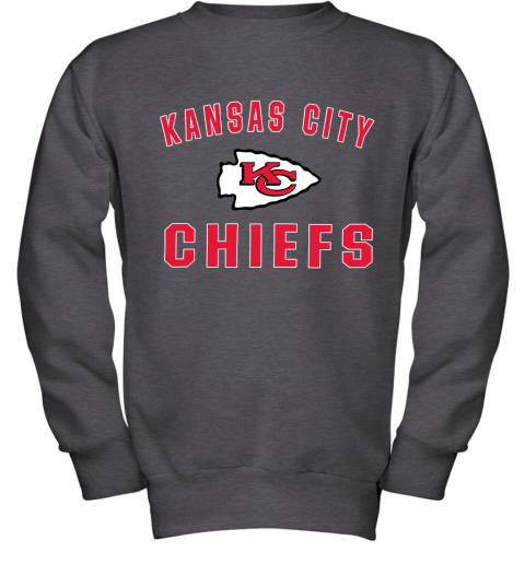 Kansas City Chiefs NFL Pro Line Gray Victory Arch Youth Sweatshirt 